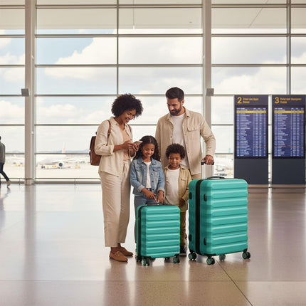 2-Piece Hard-Shell Luggage Set with Wheels