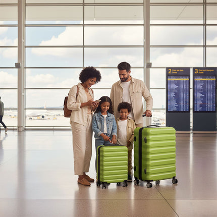 2-Piece Hard-Shell Luggage Set with Wheels
