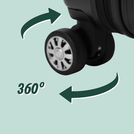 2-Piece Hard-Shell Luggage Set with Wheels