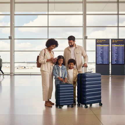 2-Piece Hard-Shell Luggage Set with Wheels