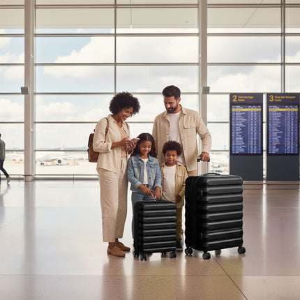 2-Piece Hard-Shell Luggage Set with Wheels