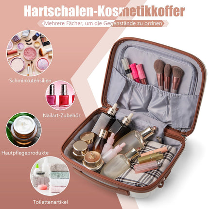 2-Piece Luggage Set with 20"" Carry-On & 14"" Cosmetic Case