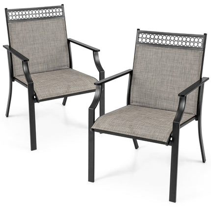 2-Piece Outdoor Chairs Set, Quick-Dry Fabric, Metal Frame