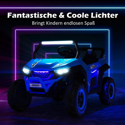 2-Seater 12V Kids Ride-On Car with Music & Lights