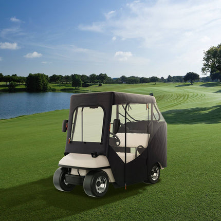 2-Seater Golf Cart Enclosure Cover – 59 in Roof, 600D