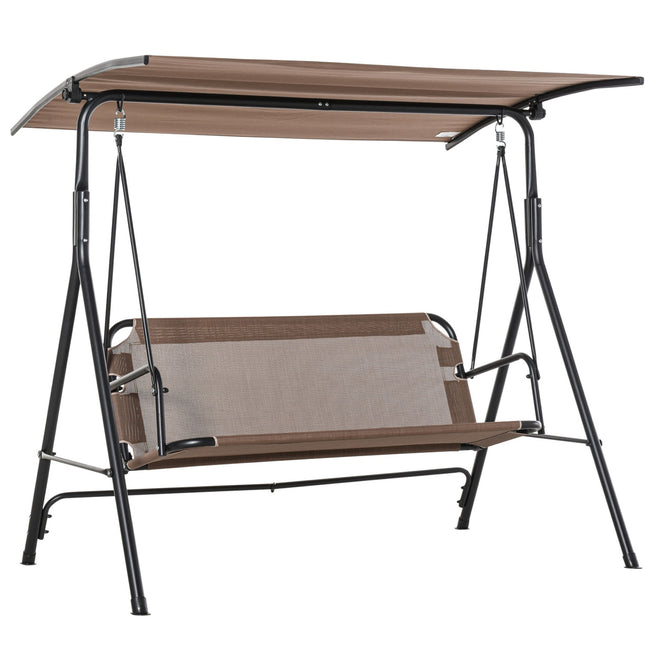 Outdoor 2-seat rocking chair, UV resistant, adjustable angle