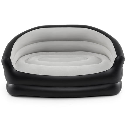 2-Seater Inflatable Sofa with Flocked Surface & Armrests