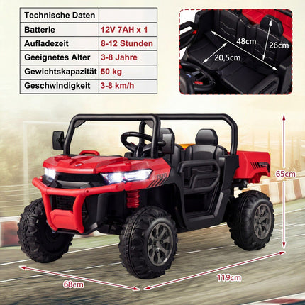 2-Seater Kids Electric Dump Truck with Remote Control