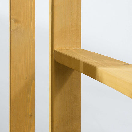2-Seater Outdoor Bench, Weatherproof Wood, 240kg Capacity