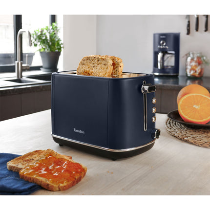 2-Slice Toaster, 1050W, 6 Browning Levels, Blue