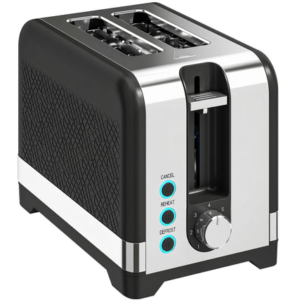 2-Slice Toaster, 7 Browning Levels, Defrost, Warming Rack