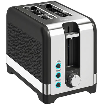 2-Slice Toaster, 7 Browning Levels, Defrost, Warming Rack