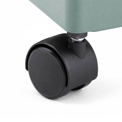 2-Tier Dark Green Serving Trolley with Wheels