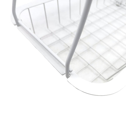 2-Tier Metal Fruit Basket with Wooden Handles