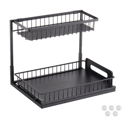 2-Tier Pull-Out Cabinet Organizer, 10.7 x 14.2 in