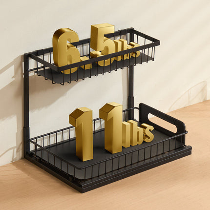 2-Tier Pull-Out Cabinet Organizer, 10.7 x 14.2 in