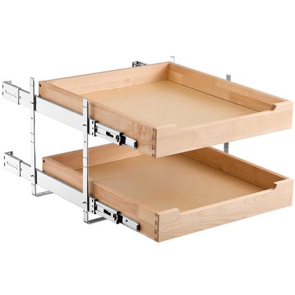 2-Tier Pull-Out Cabinet Organizer, 20W x 21D, Soft-Close