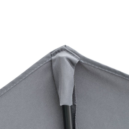 Half-round Balcony parasol 2x2m, Waterproof Dark grey