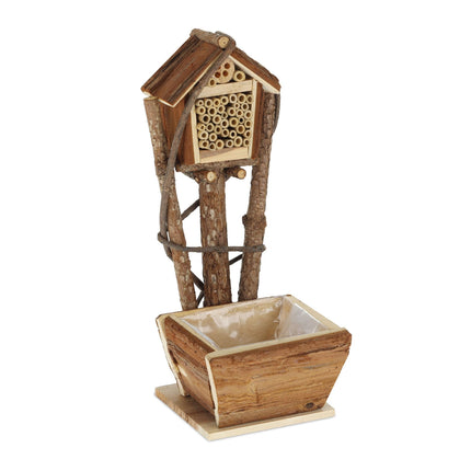2 beehives with built-in flower box