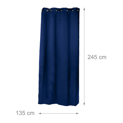 2 blackout curtains with eyelets