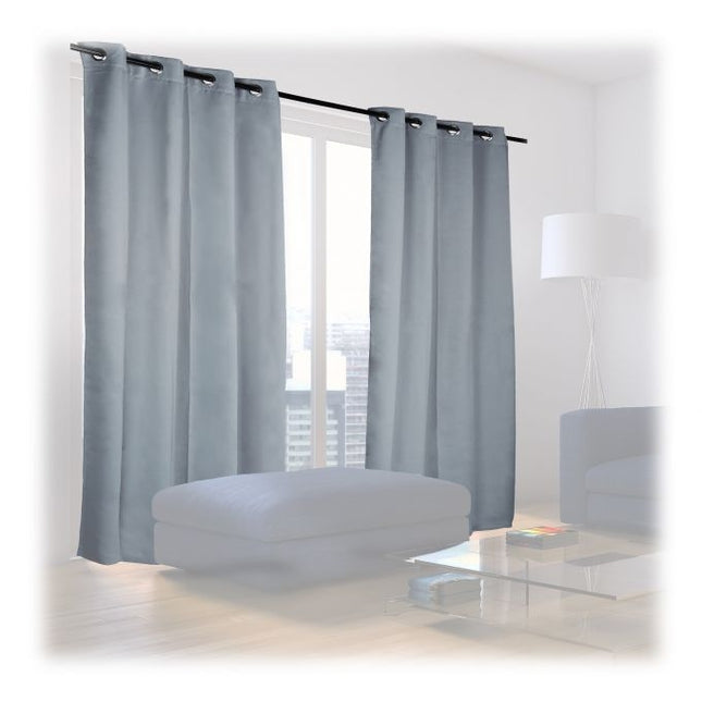 2 blackout curtains with eyelets
