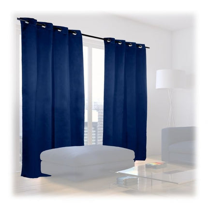 2 blackout curtains with eyelets