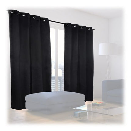 2 blackout curtains with eyelets
