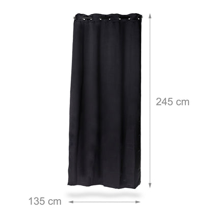 2 blackout curtains with eyelets