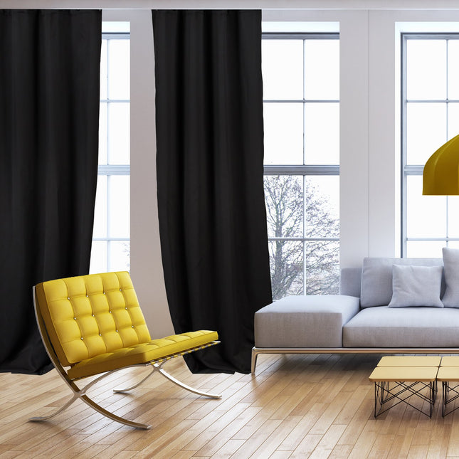 2 blackout curtains with eyelets