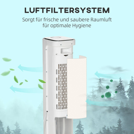 2-in-1 Air Cooler with 5L Tank, 12h Timer, for 20㎡