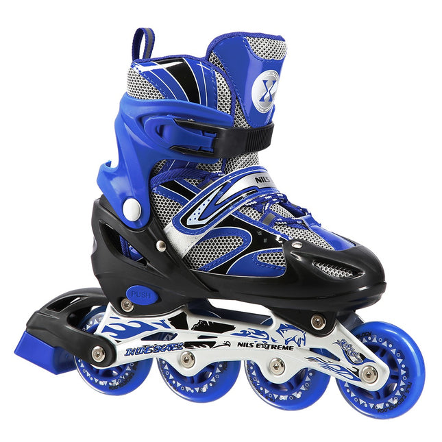 2-in-1 Blue Inline & Ice Skates, Size L (39-42)