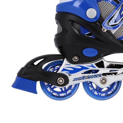 2-in-1 Blue Inline & Ice Skates, Size S (31-34)