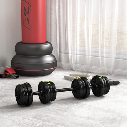 2-in-1 Dumbbell Set, Barbell & Dumbbell, 20 kg, Non-Slip