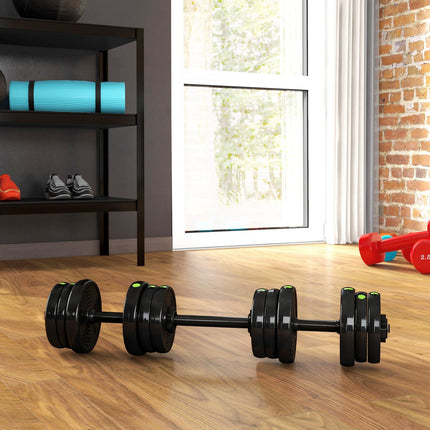 2-in-1 Dumbbell Set, Barbell & Dumbbell, 20 kg, Non-Slip