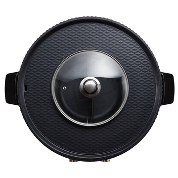 2-in-1 Electric Hot Pot Grill, 1800W Dual Temp Control