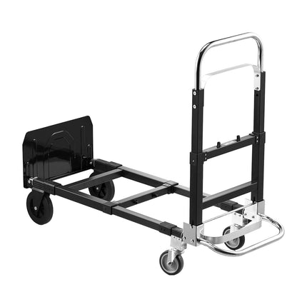 2-in-1 Folding Hand Truck Dolly, 500 lb, Adjustable Handle