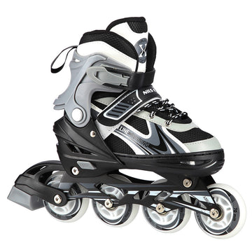 2-in-1 Grey Inline & Ice Skates, Size M (34-38)