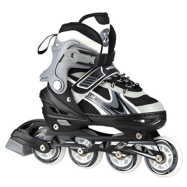 2-in-1 Grey Inline & Ice Skates, Size M (34-38)