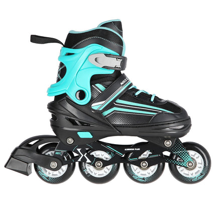 2-in-1 Inline & Ice Skates, Black/Blue, Size S (29-33)