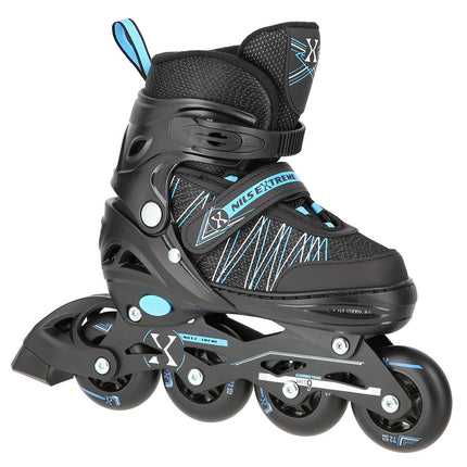 2-in-1 Inline & Ice Skates, Black/Blue, Sizes 31-34