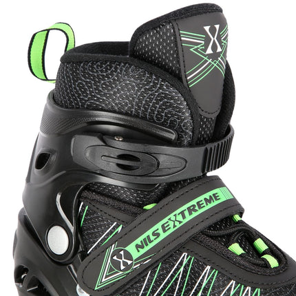 2-in-1 Inline & Ice Skates, Black/Green, Size L (39-42)