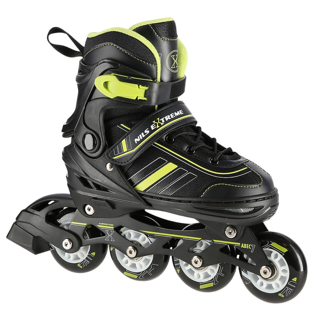 2-in-1 Inline & Ice Skates, Black/Lime, Size L (39-43)