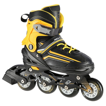 2-in-1 Inline & Ice Skates, Black/Orange, Size S (29-33)