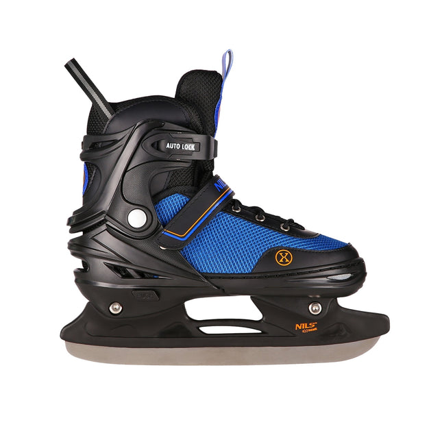 2-in-1 Inline & Ice Skates, Black-Orange, Size S (29-33)