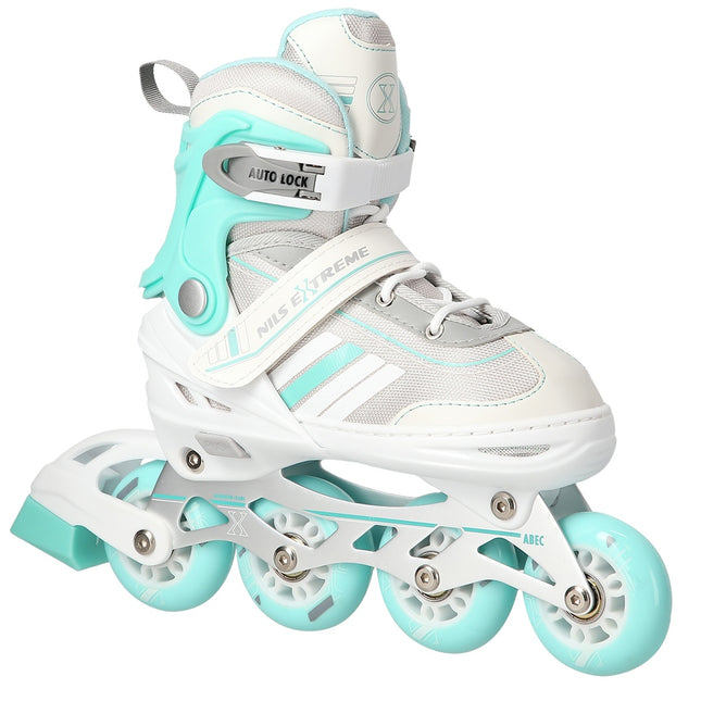 2-in-1 Inline & Ice Skates, White/Blue, Size M (34-38)