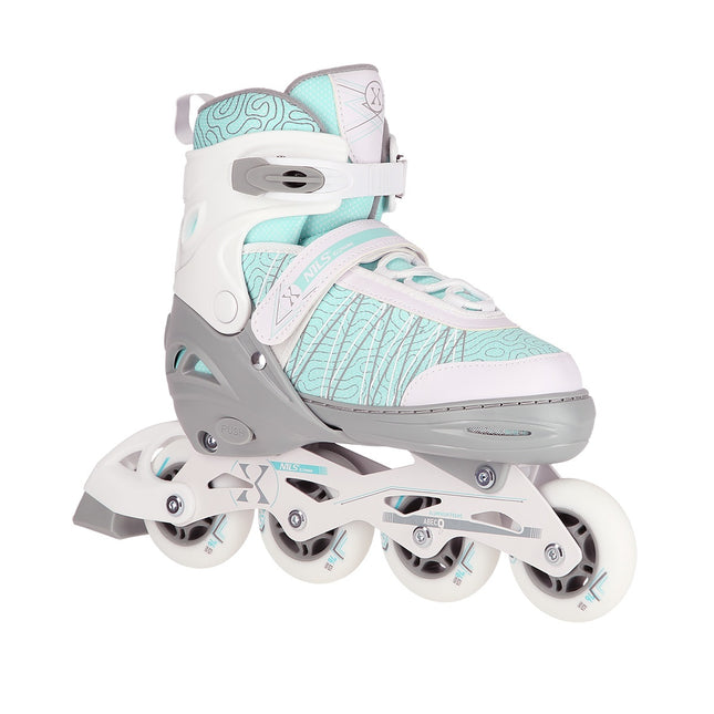 2-in-1 Inline & Ice Skates, White-Mint, Size M (35-38)