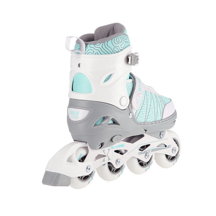 2-in-1 Inline & Ice Skates, White-Mint, Size M (35-38)
