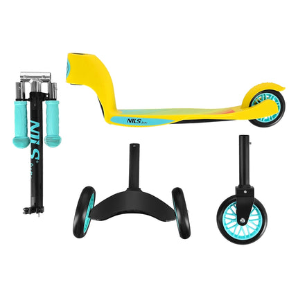 2-in-1 Lime Scooter for Kids and Teens