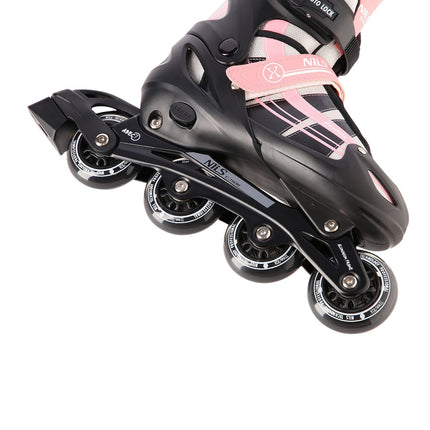 2-in-1 Pink-White Inline & Ice Skates, Size S (31-34)