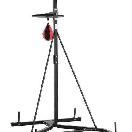 2-in-1 Punching Bag Stand, Adjustable Steel, 140 lb